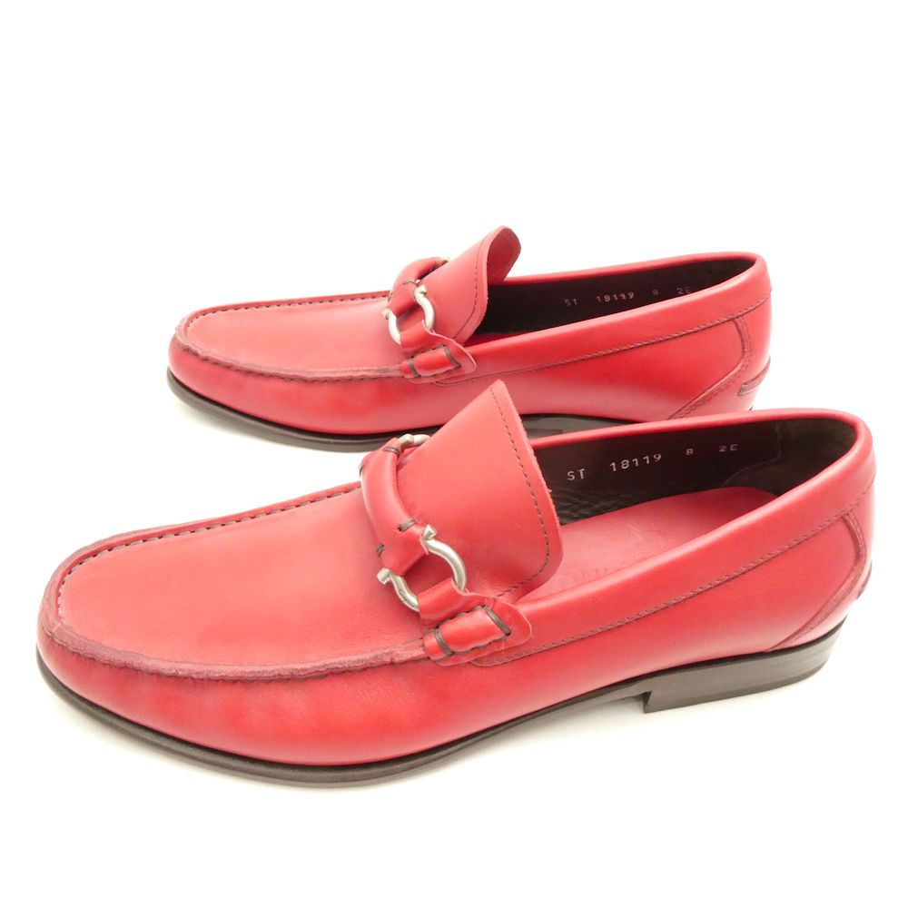 Salvatore Ferragamo フェラガモ ガンチーニ ローファー 8 26 2 cm メンズ AY 7695