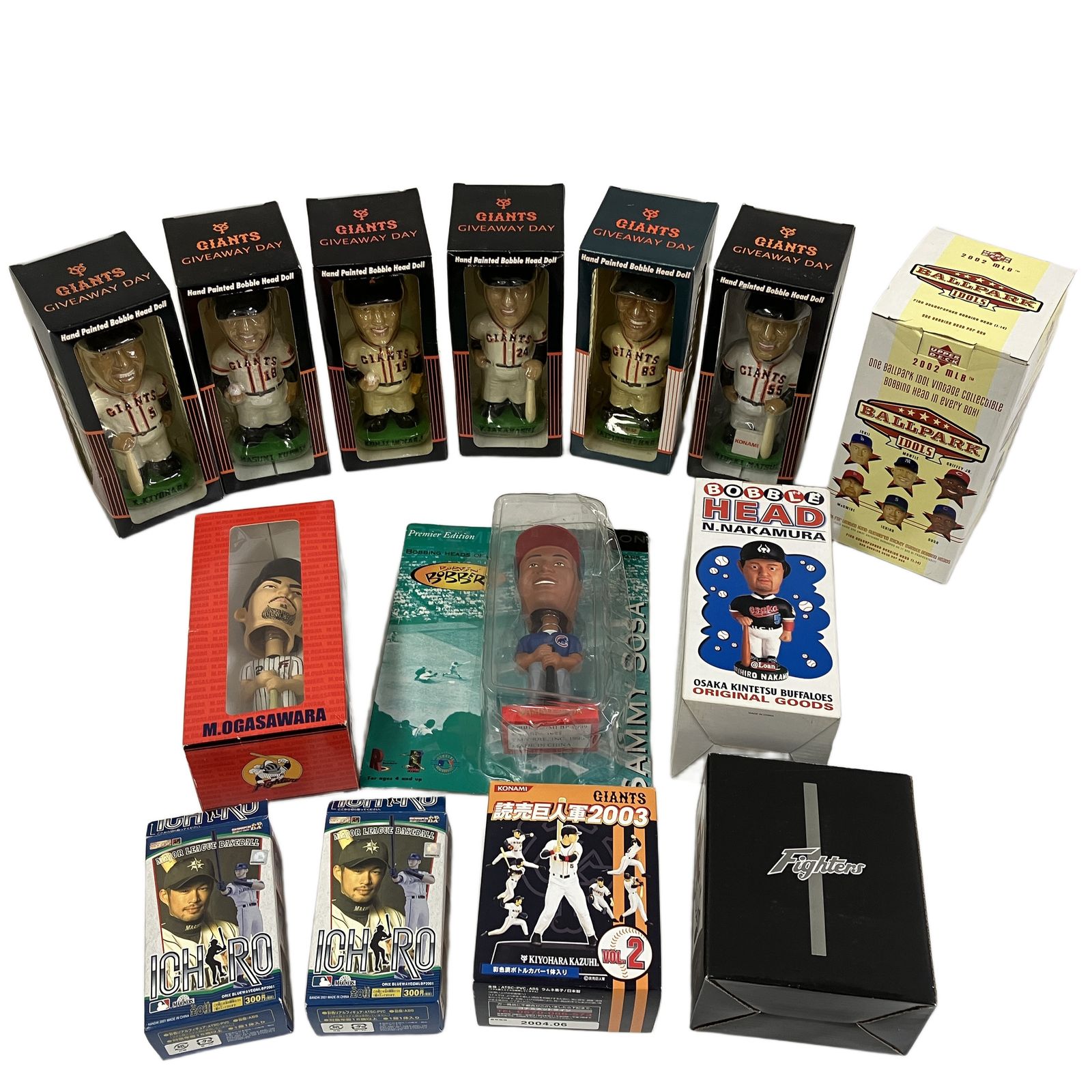 野球 フィギュア イチロー 松井 ジャイアンツ ボブルヘッド等 14点