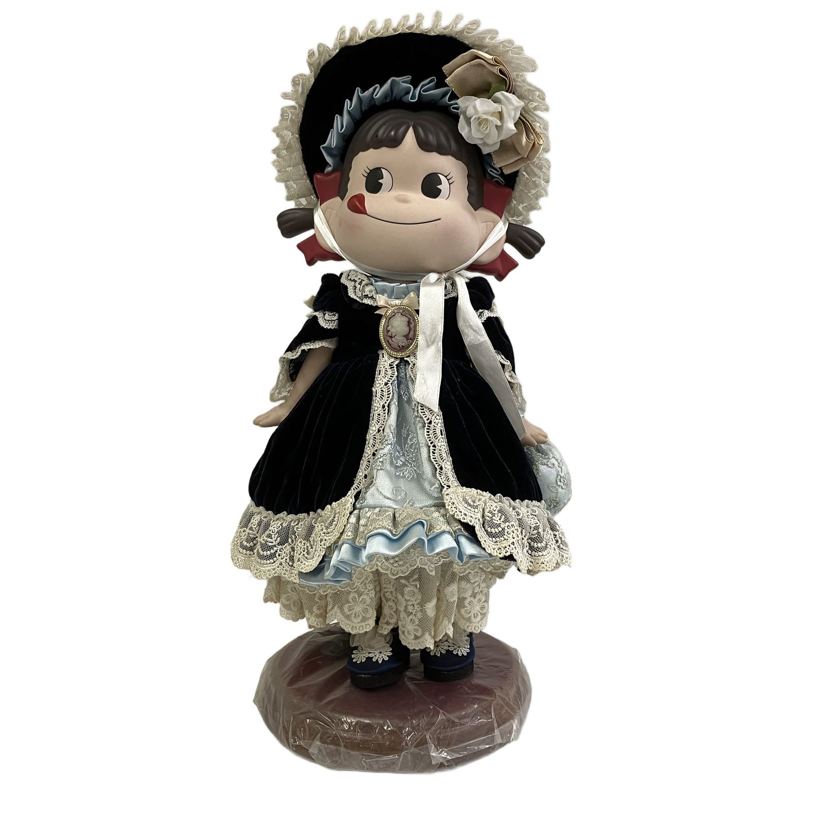 ペコちゃん人形☆60周年記念☆ポコちゃんビスクドール☆カラフルポップ☆希少品 不二家 ペコちゃん 60周年記念 ビスクドール 不二家100周年記念 箱なし