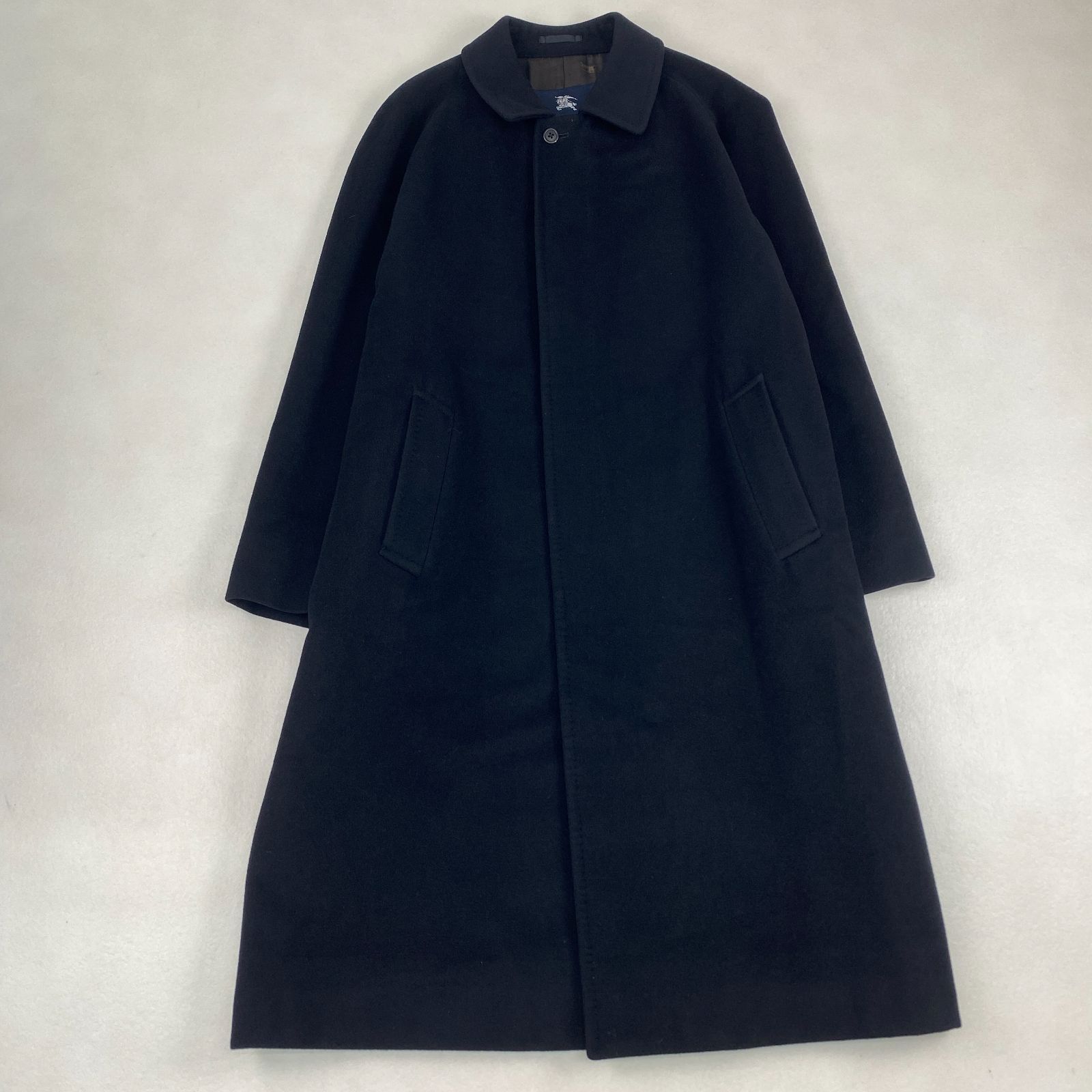 バーバリーロンドン バルマカーンコート 極上 カシミヤ100％ 黒 96-180
