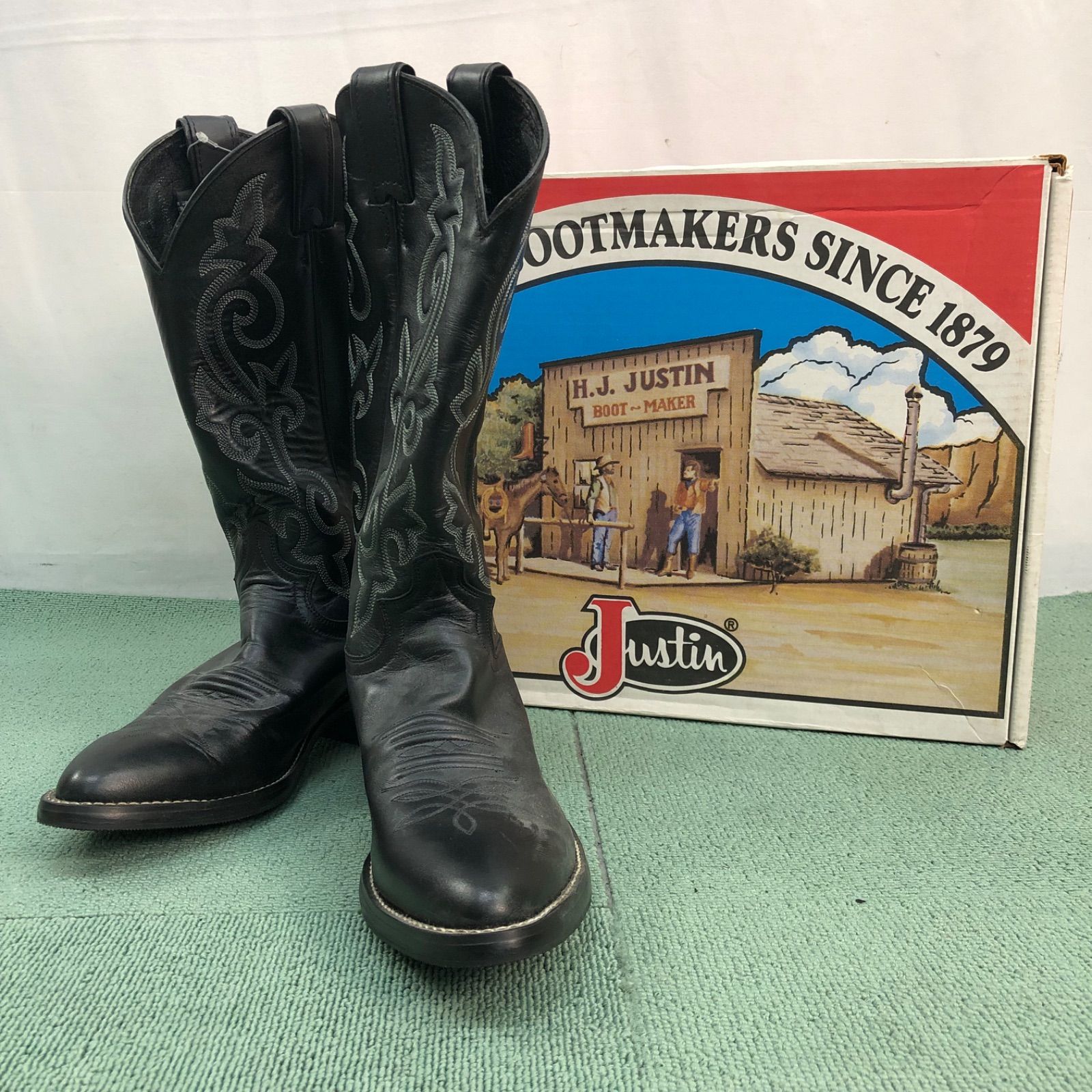 値下げ交渉可能】Justin ジャスティン ウエスタンブーツ サイズ7 1/2D