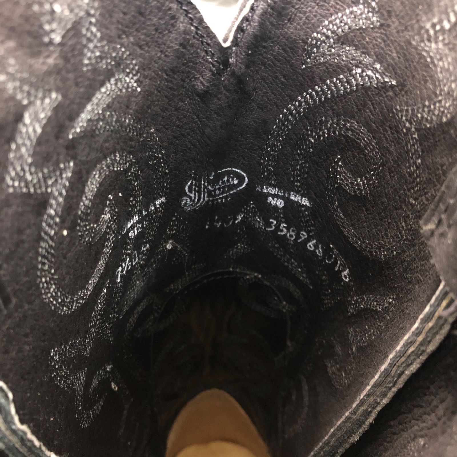  げ交渉 Justin ジャスティン ウエスタンブーツ サイズ7 1 2 D 約25 5 cm 1409 ブラック ウエスタンブーツ ブーツ 革靴