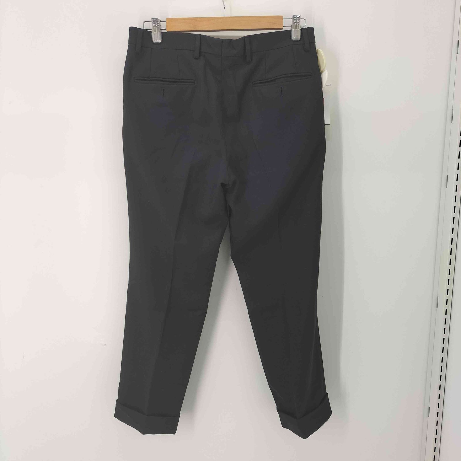 カルーゾ CARUSO J 718 TZ ウール100％ 背抜き シングル 3 B テーラードジャケット - 裾ダブル スリムテーパード スラックス メンズ 上下共に46 9 R ビジネススーツ スーツ メンズ