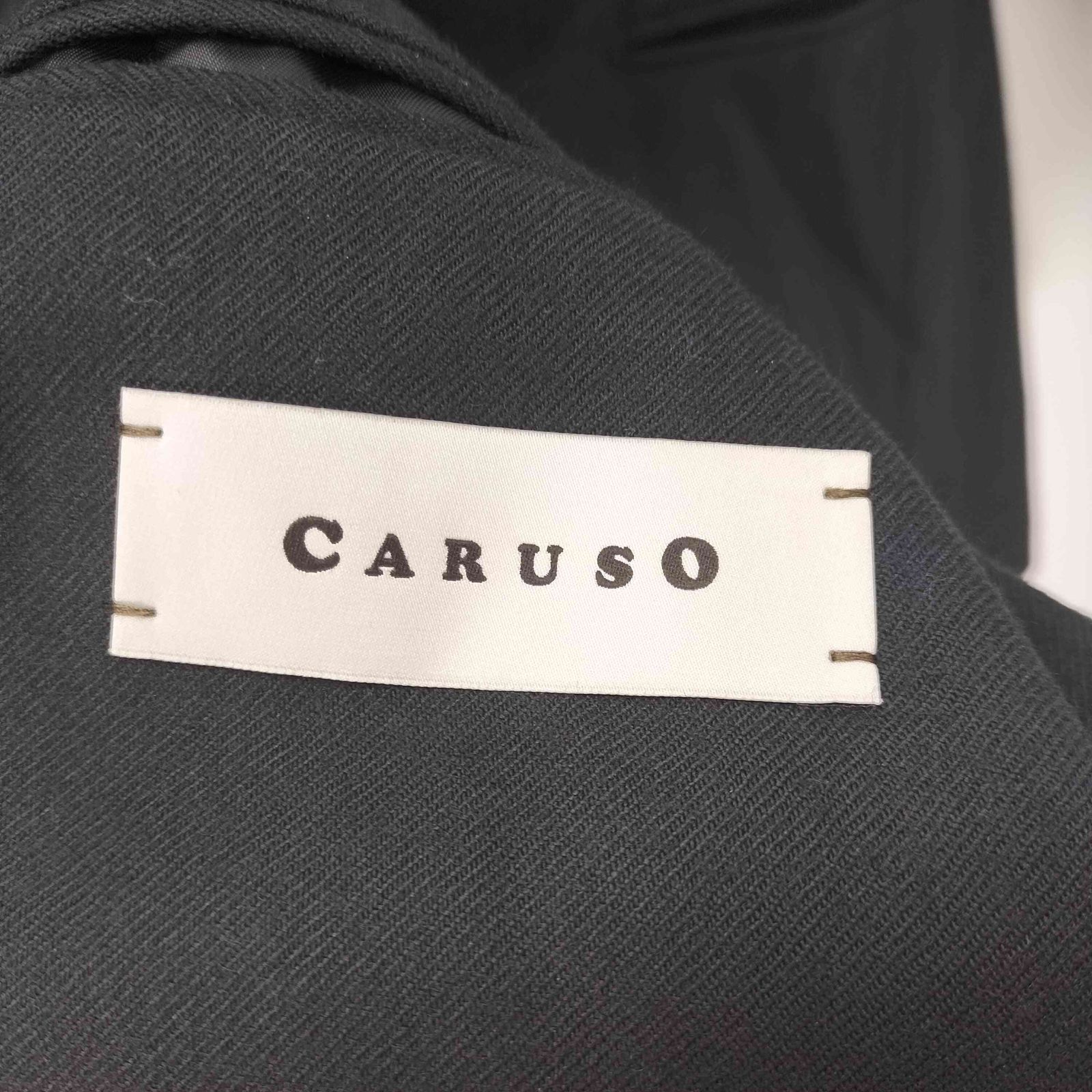 カルーゾ CARUSO J718TZ ウール100％ 背抜き シングル 3B シングル