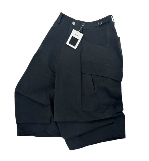 1 Nonnod サイド カーゴ ショーツ ブラック ヴィンテージX