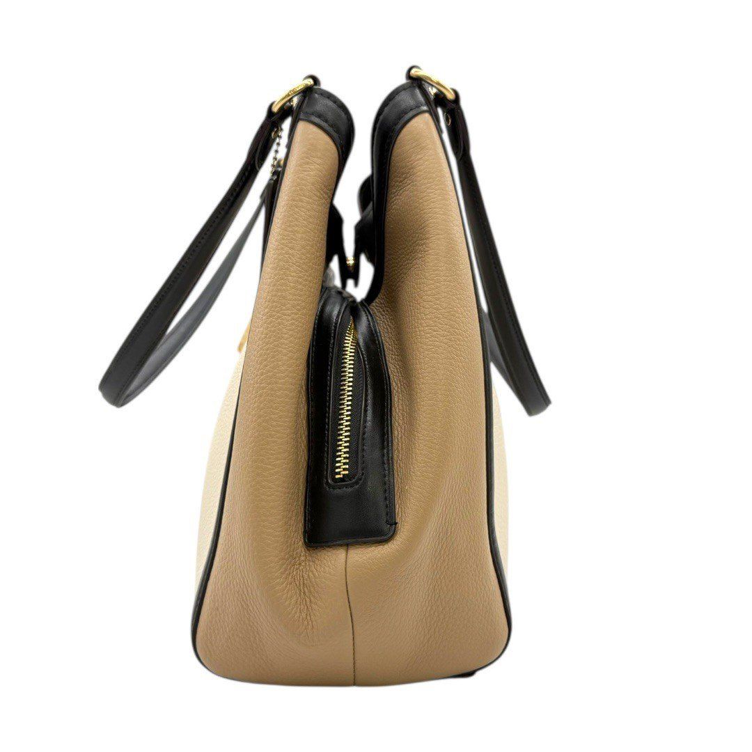 美品】コーチ クリスティ ハンドバッグ トート レザー ロゴ ゴールド