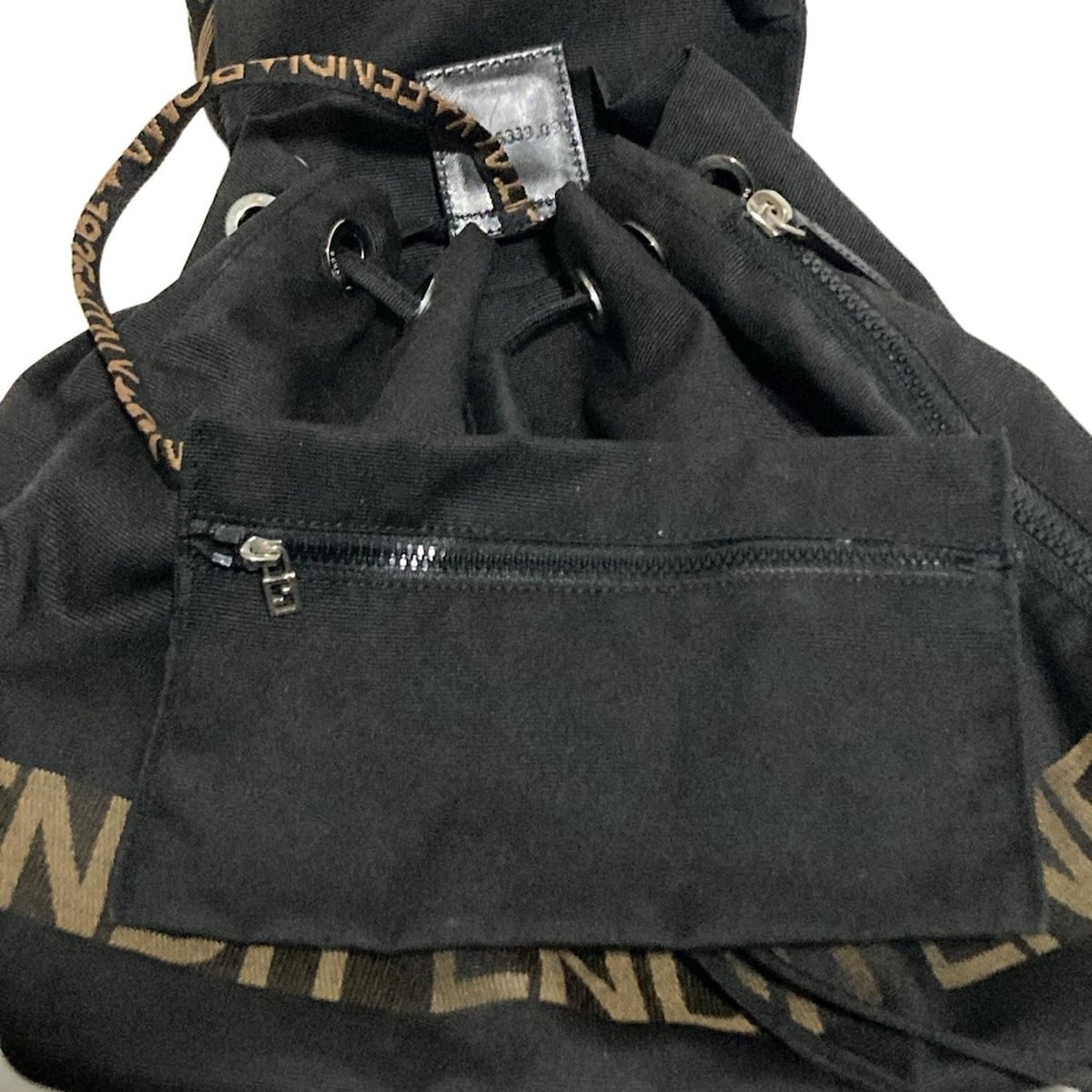 FENDI(フェンディ) リュックサック - 黒×ブラウン レザー - メルカリ