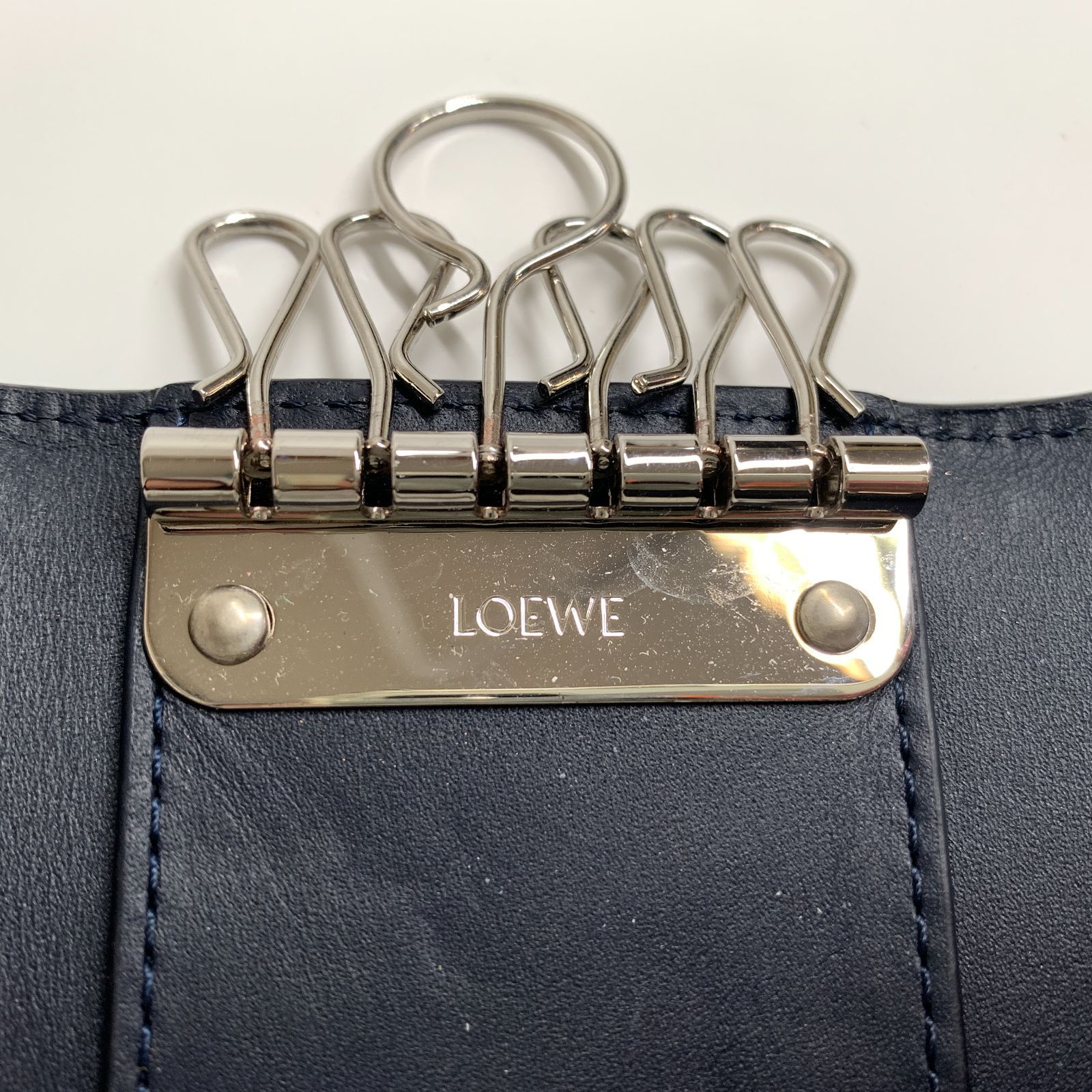 美品 ロエベ LOEWE キーケース 6連 LOEWE - 超極美品 LOEWE 6連