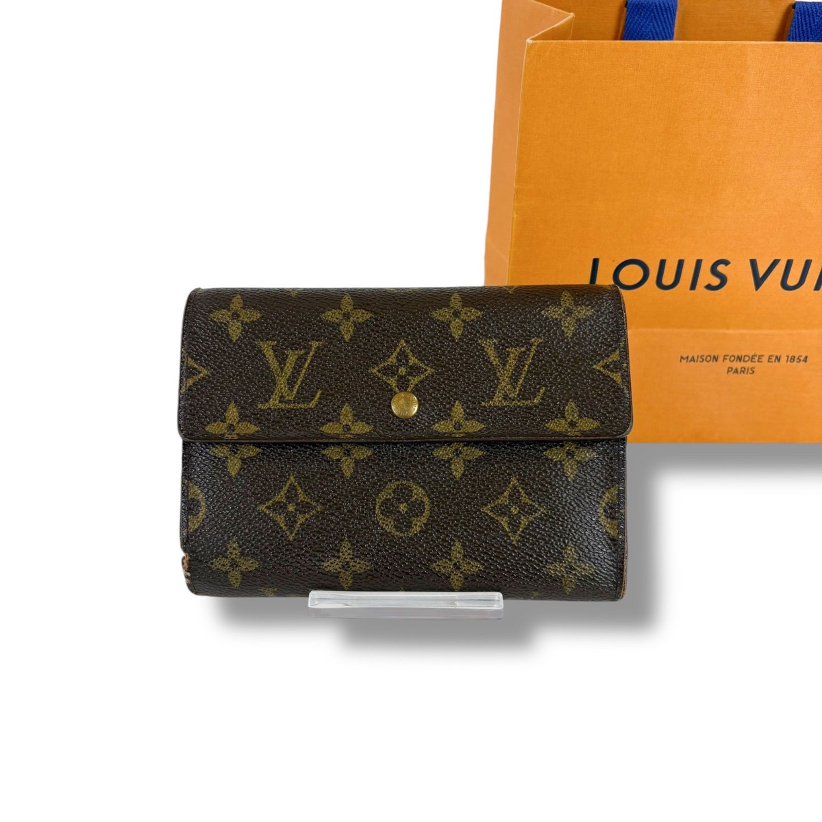 ルイヴィトン LOUIS VUITTON ポルト トレゾール エテュイ パピエ 三