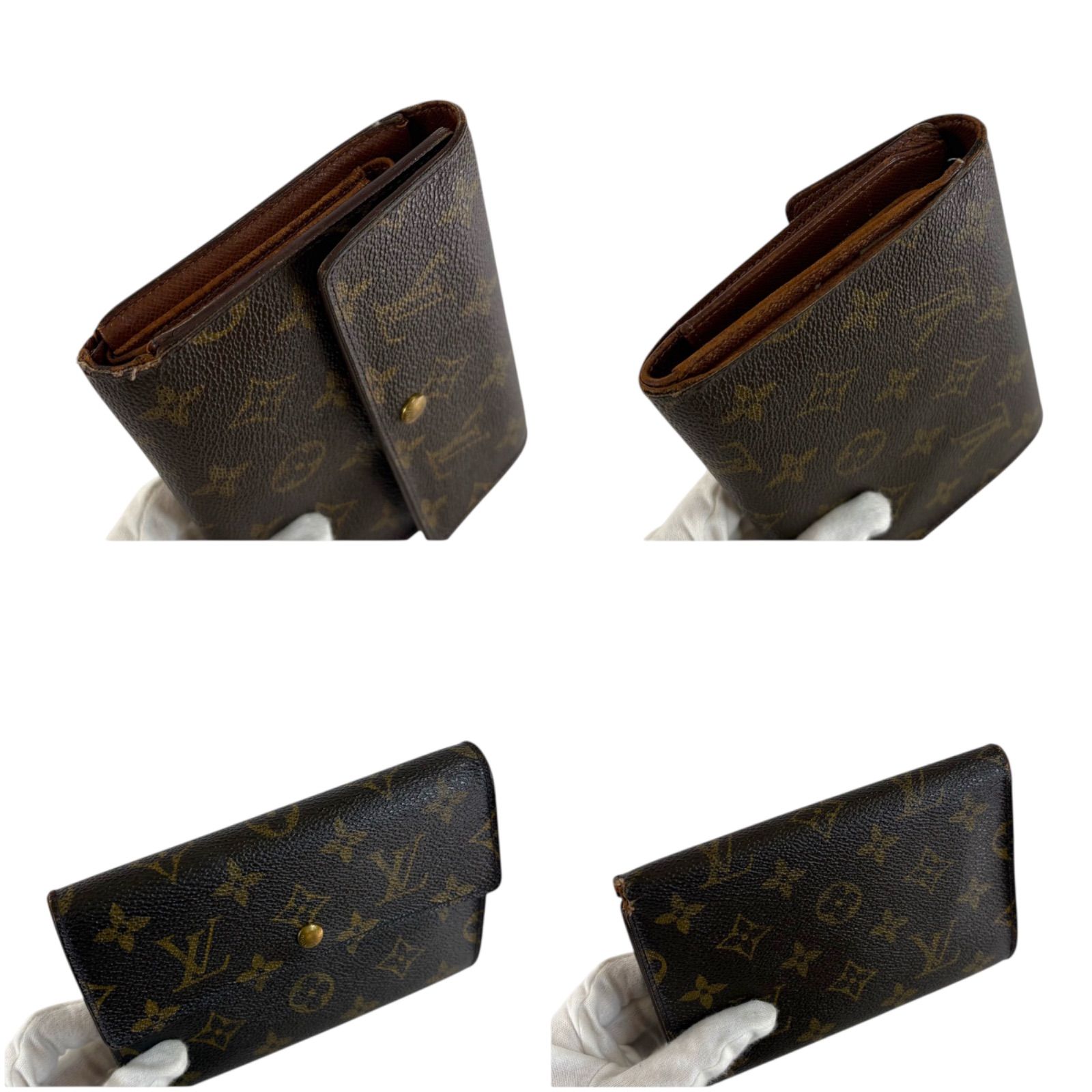 ルイヴィトン LOUIS VUITTON ポルト トレゾール エテュイ パピエ 三