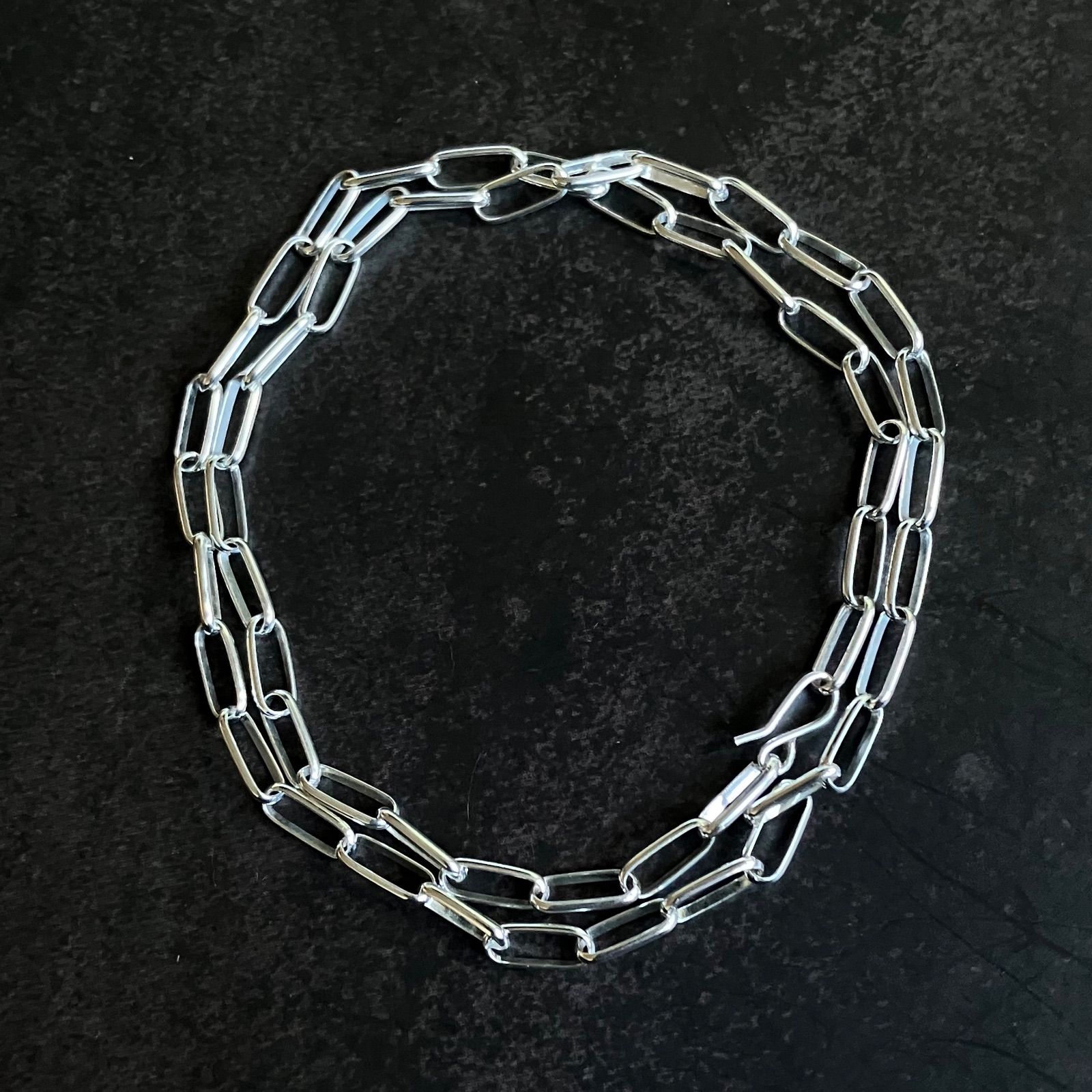 All silver925 ナバホチェーン ネックレス45cm 10mm 幅4.2mm rt