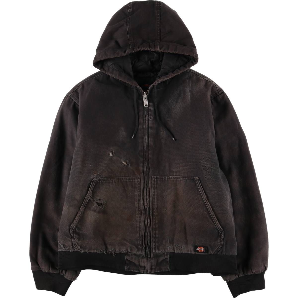古着 ディッキーズ Dickies アクティブジャケットタイプ 中綿入り ダックフルジップパーカー メンズXL相当 eaa 603682