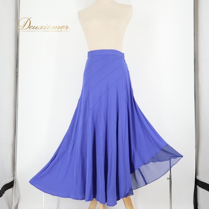 社交ダンス 衣装 スカート パープル系 チャコットロイヤルダンス