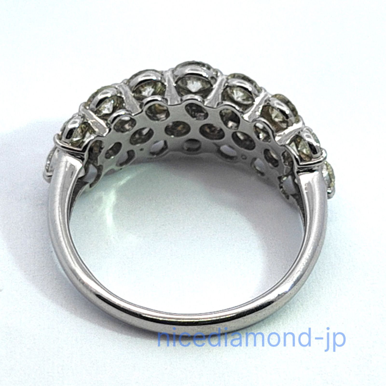  Pt 900 天然ダイヤモンドリング 2 000 ct リング 指輪 アクセサリー