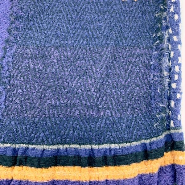 KAPITAL キャピタル マフラー ストール 縮絨ウール 桜 月 和柄 刺繍