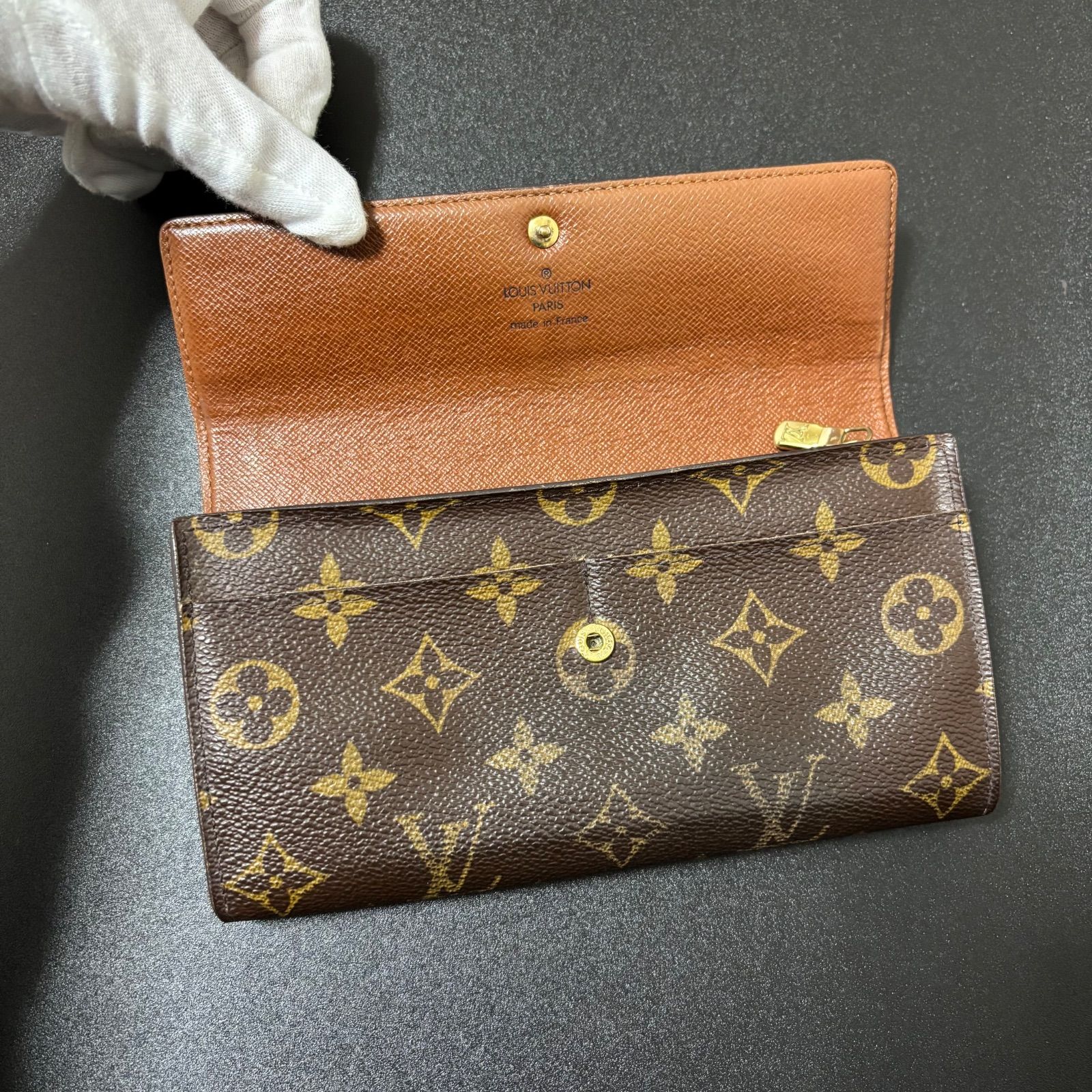 t35 ポルトモネ クレディ ポルトフォイユ サラ 旧型 モノグラム Louis