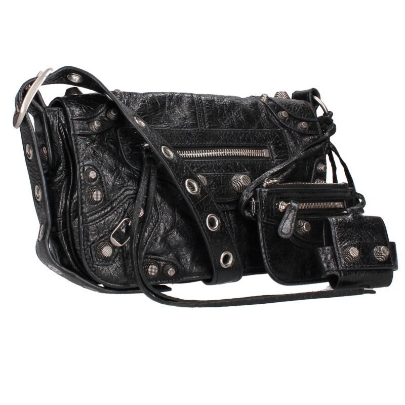 バレンシアガ 719082 ルカゴールレザーショルダーバッグ メンズ XS