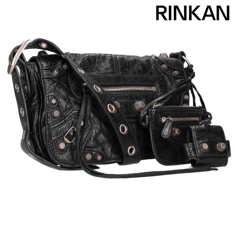 バレンシアガ 719082 ルカゴールレザーショルダーバッグ メンズ XS