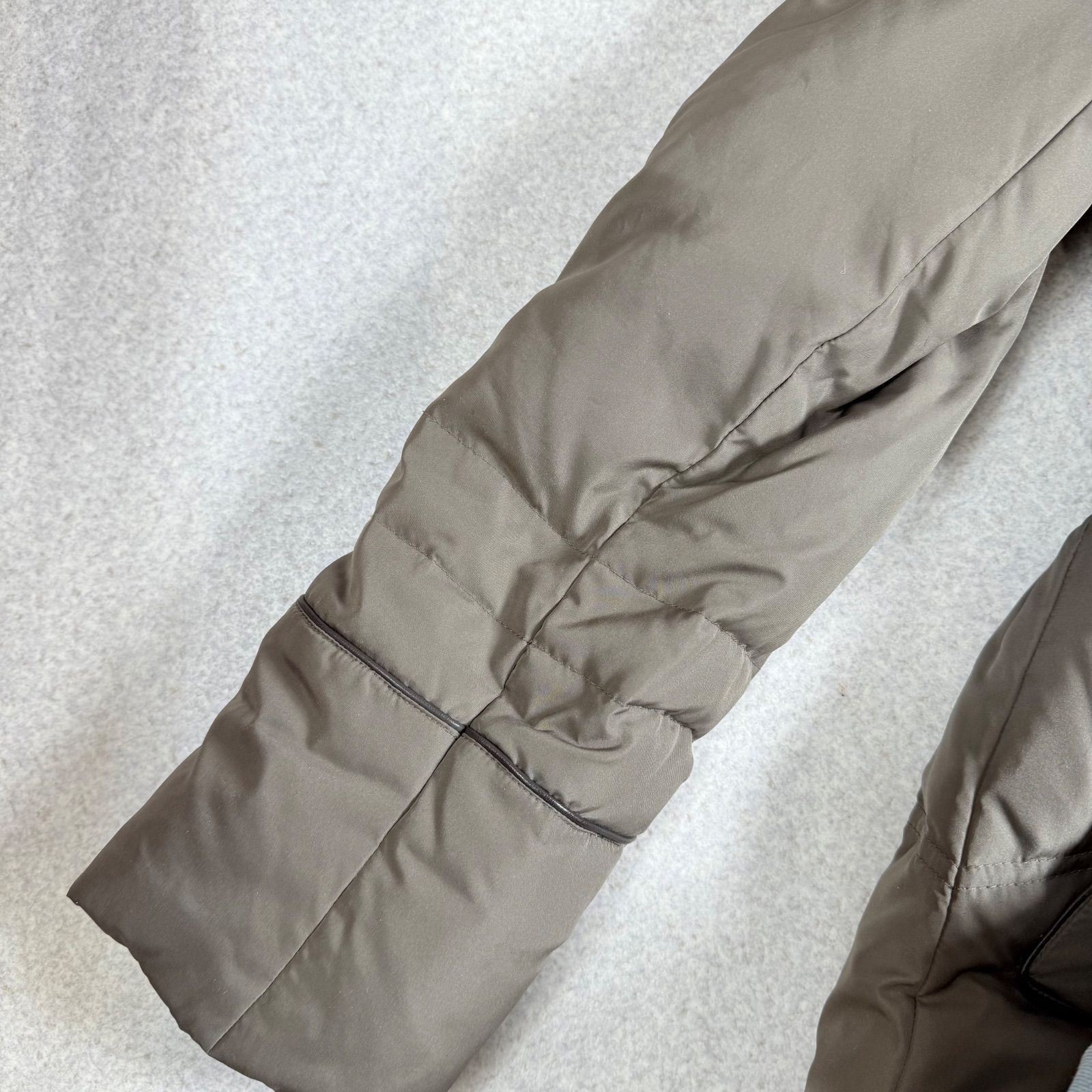 美品 MAYSON GREY メイソングレイ ショールカラー ボリューム襟 ダウン 