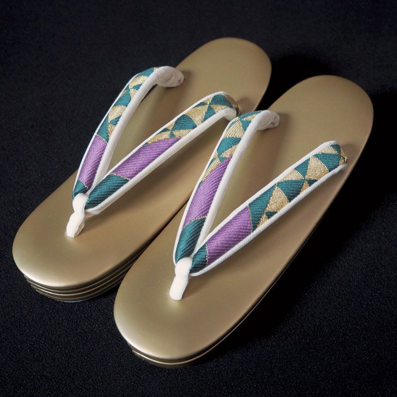 オープニング 京都一輪舎 振袖用草履バッグセット 古典モダン M⑫