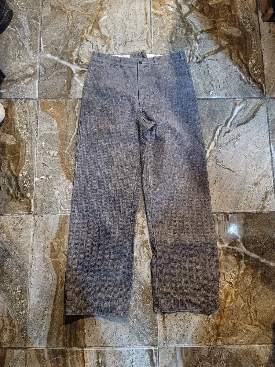 ウエアハウス ヘリンボーン ヘビーコットン パンツ