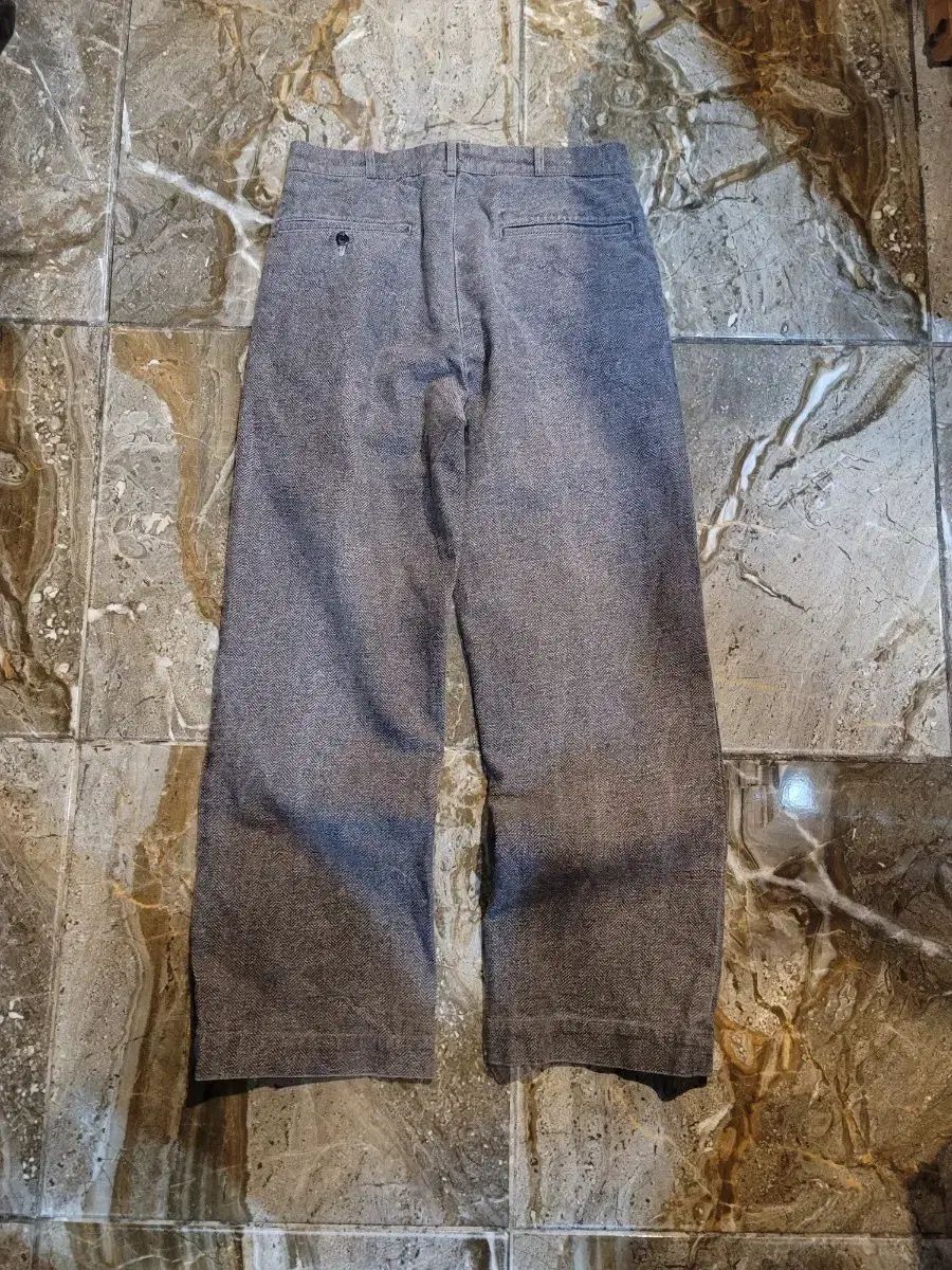 ウエアハウス ヘリンボーン ヘビーコットン パンツ