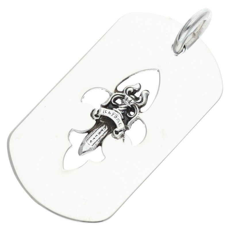 クロムハーツ D TAG LRG FLE DAG フ ダガードッグタグ シルバーネックレストップ メンズ