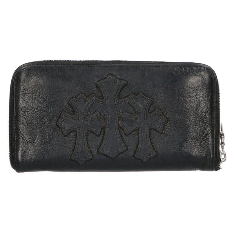 クロムハーツ REC F ZIP 3クロス ラウンドジップレザーウォレット！ クロムハーツ REC F ZIP 3クロスラウンドジップレザーウォレット財布