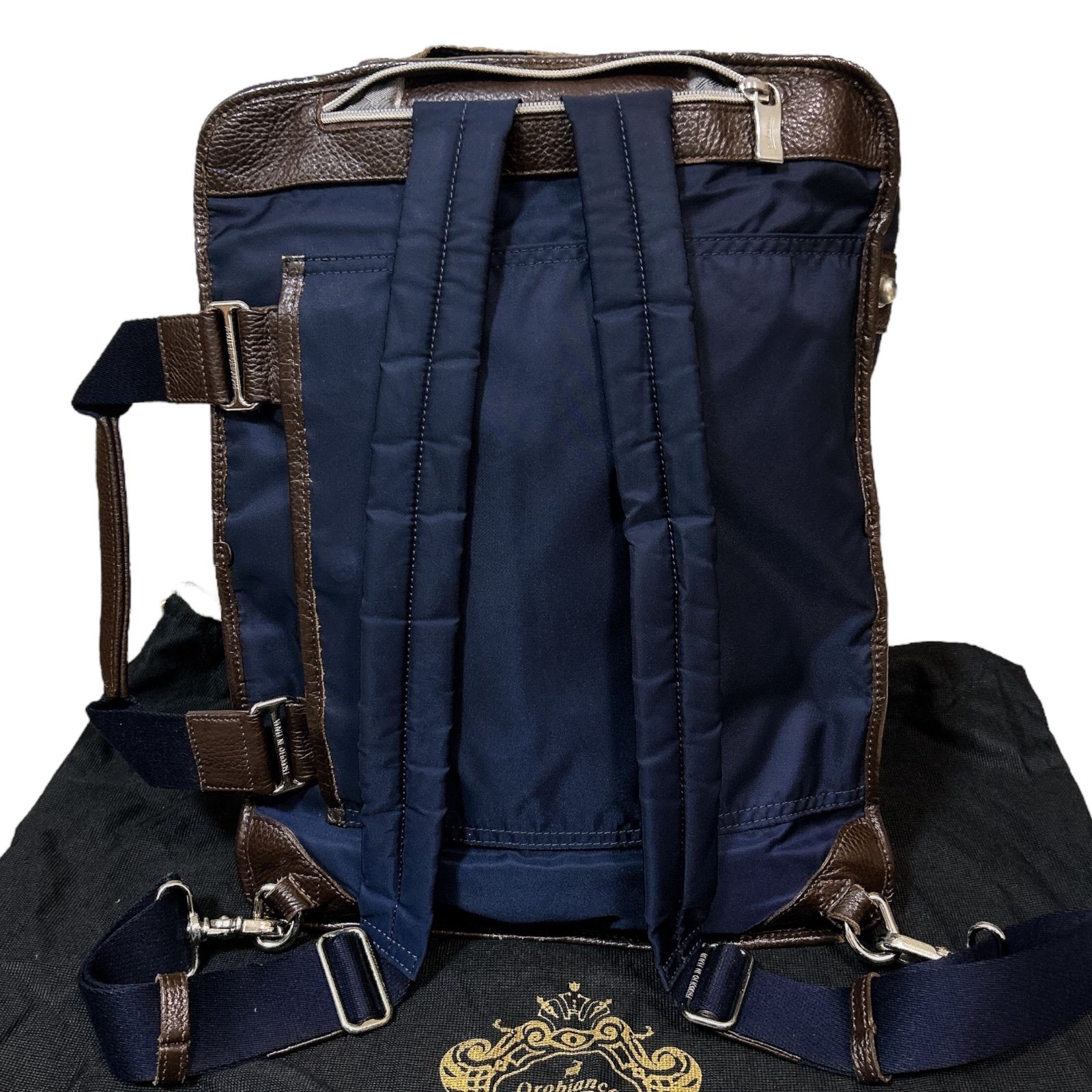 オロビアンコ ネイビー 紺色 3way ブリーフケース ビジネスバッグ 仕事