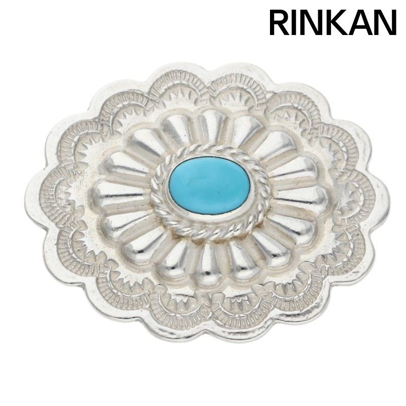 ゴローズ GC 03 銀縄ターコイズ付きフラワー コンチョ メンズ