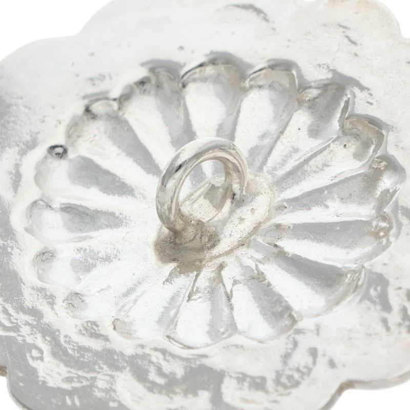 03 銀縄ターコイズ付きフラワー