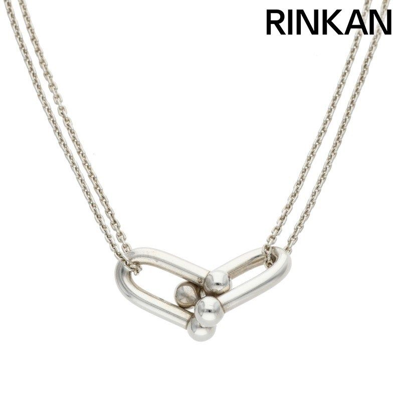 ティファニー ハードウェア ダブルリンクシルバーネックレス メンズ