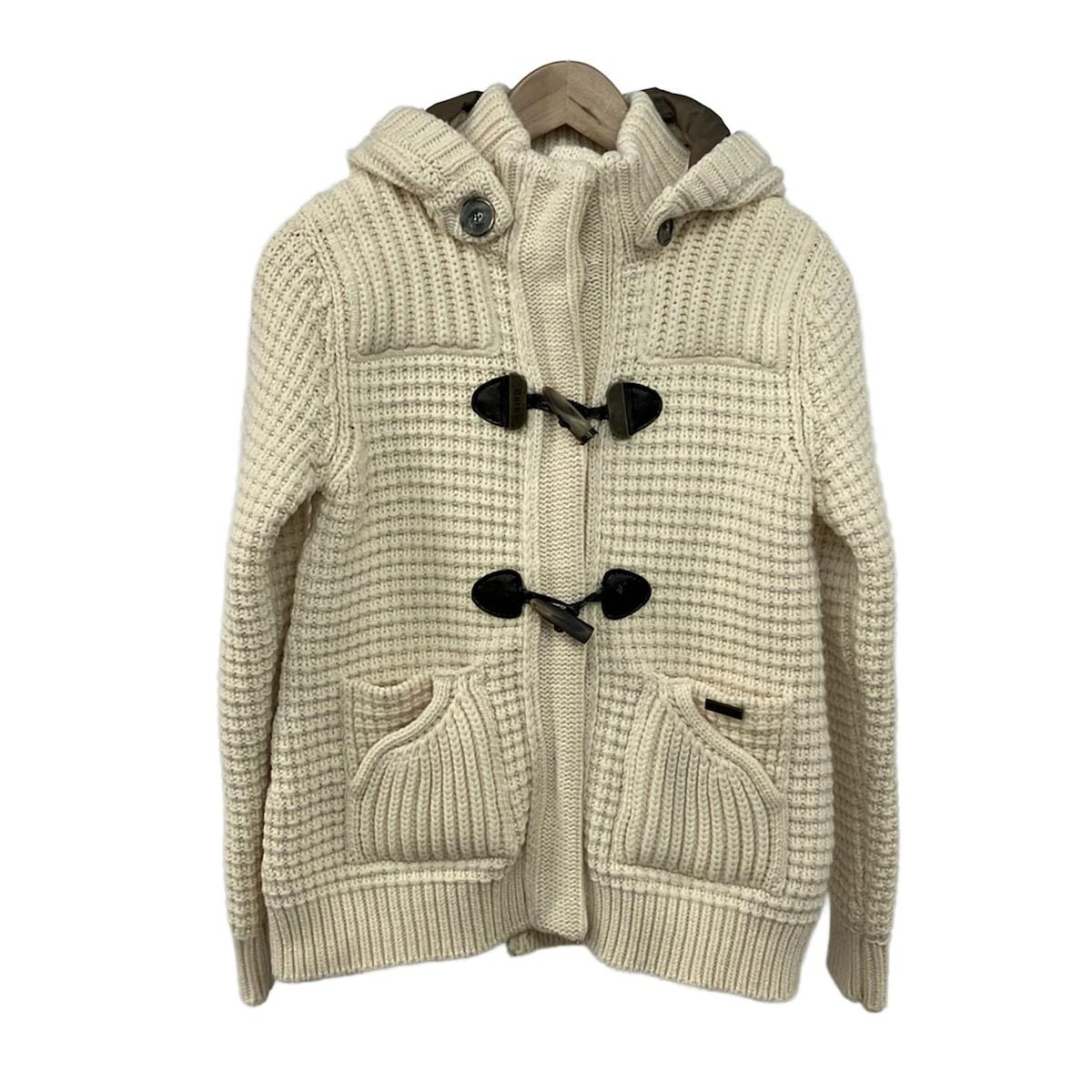 Bark バーク ダッフルコート サイズS レディース - アイボリー 長袖 ニット 冬