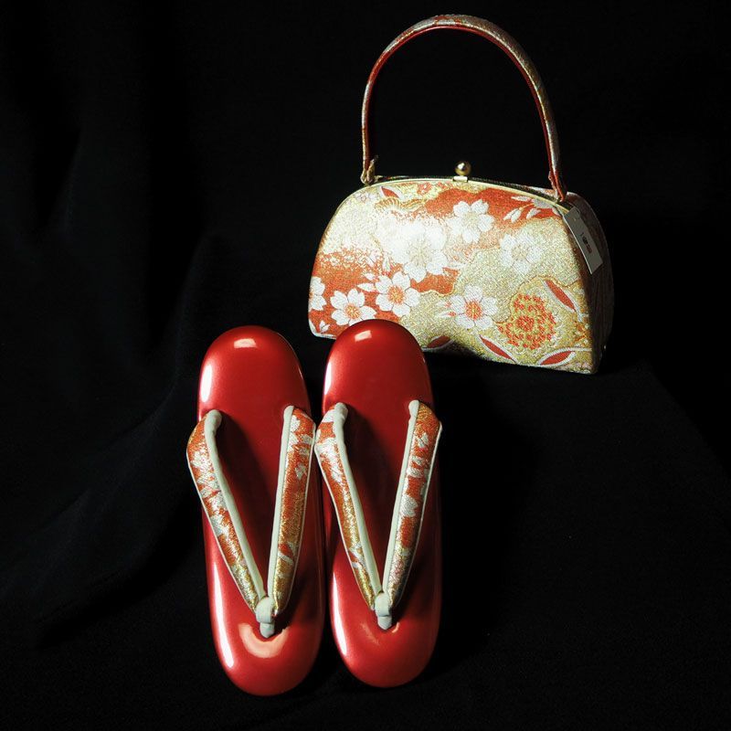 オープニング 京都一輪舎 振袖用草履バッグセット M⑬