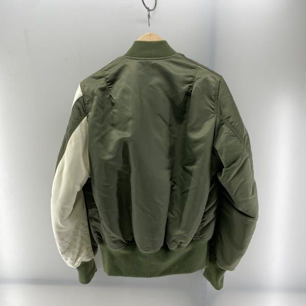 the Shepherd×fragment design×ALPHA MA-1 フライトジャケット カーキグリーン×グレー size M アルファ 24