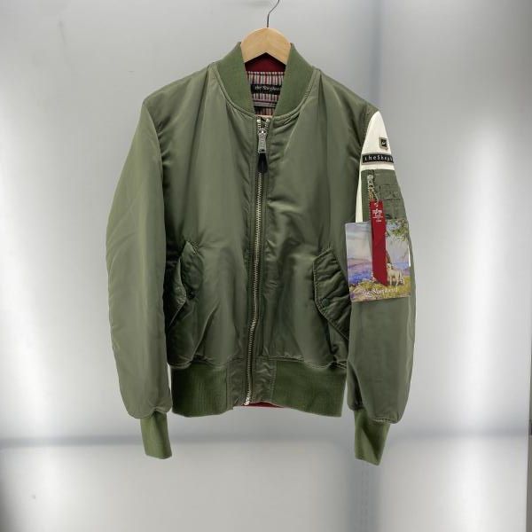 the Shepherd×fragment design×ALPHA MA-1 フライトジャケット カーキグリーン×グレー size M アルファ 24