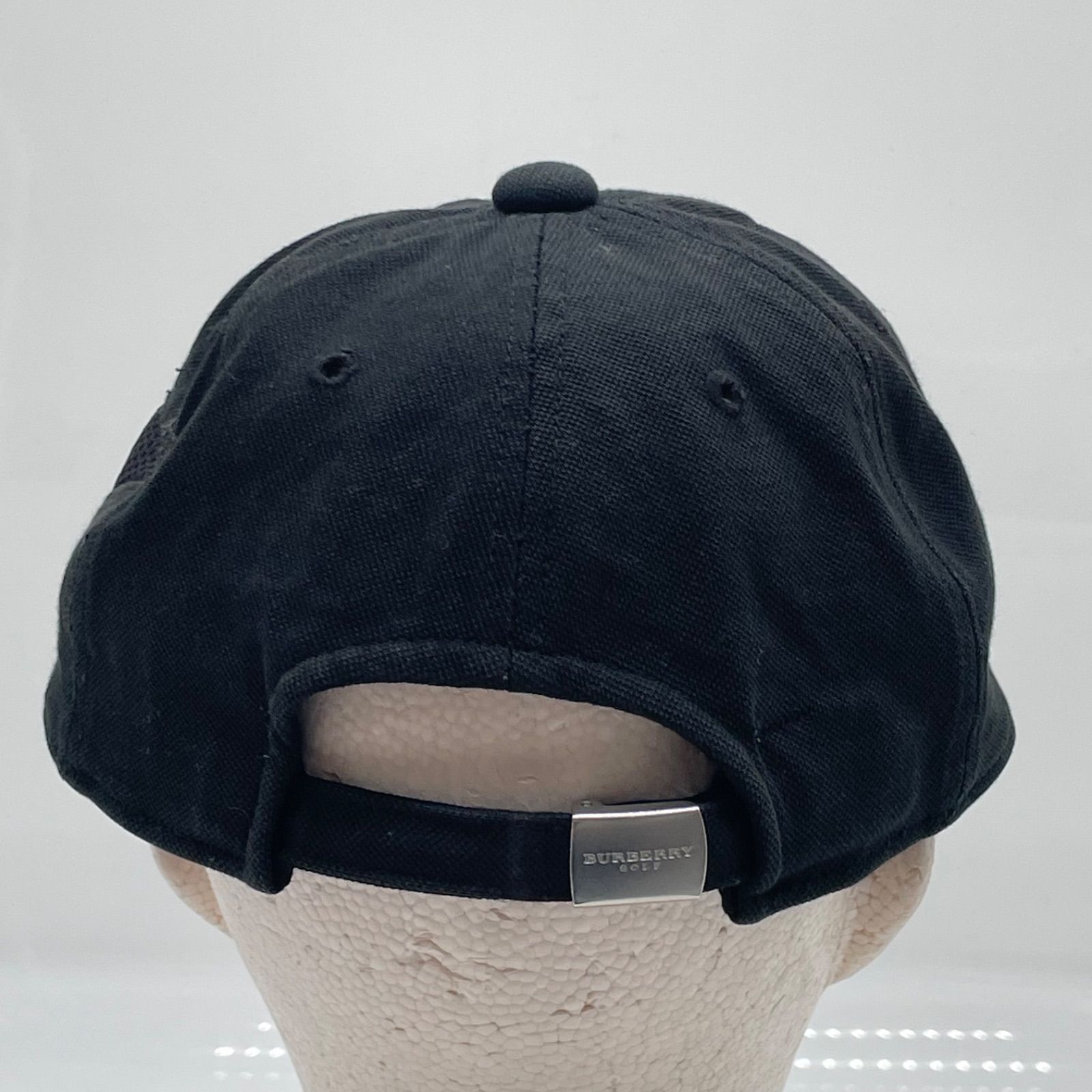 KO3615□BURBERRY GOLF バーバリー ゴルフ キャップ ブラック 56.5