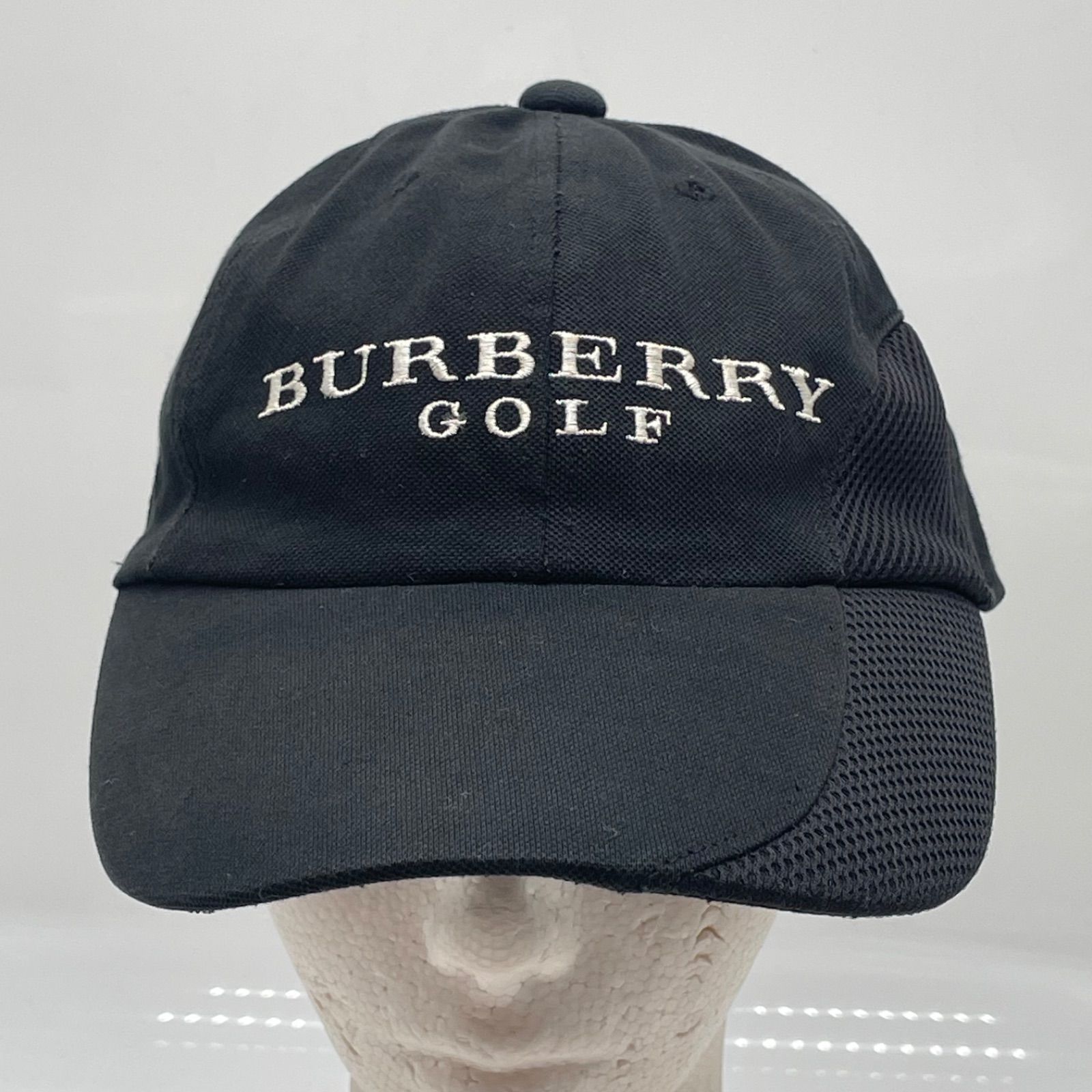 KO3615□BURBERRY GOLF バーバリー ゴルフ キャップ ブラック 56.5