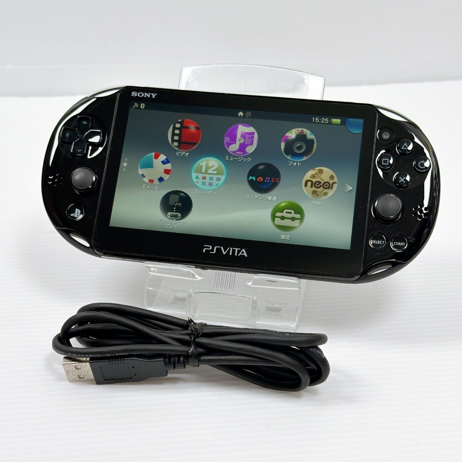 美品 PSVITA PCH 2000 ブラック PlayStation Vita FW3.74 遊べるセット