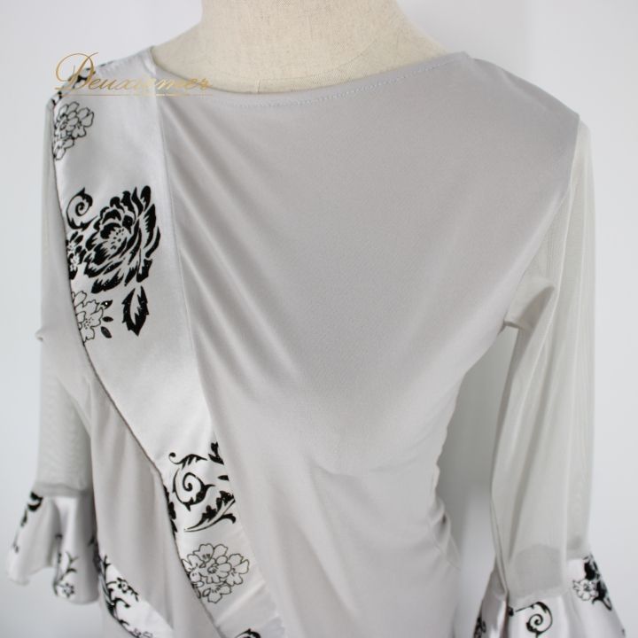 社交ダンス 衣装 スタンダード 上下セット ツーピース レッスンウェア