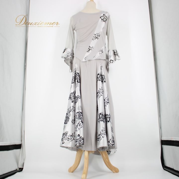 社交ダンス 衣装 スタンダード 上下セット ツーピース レッスンウェア