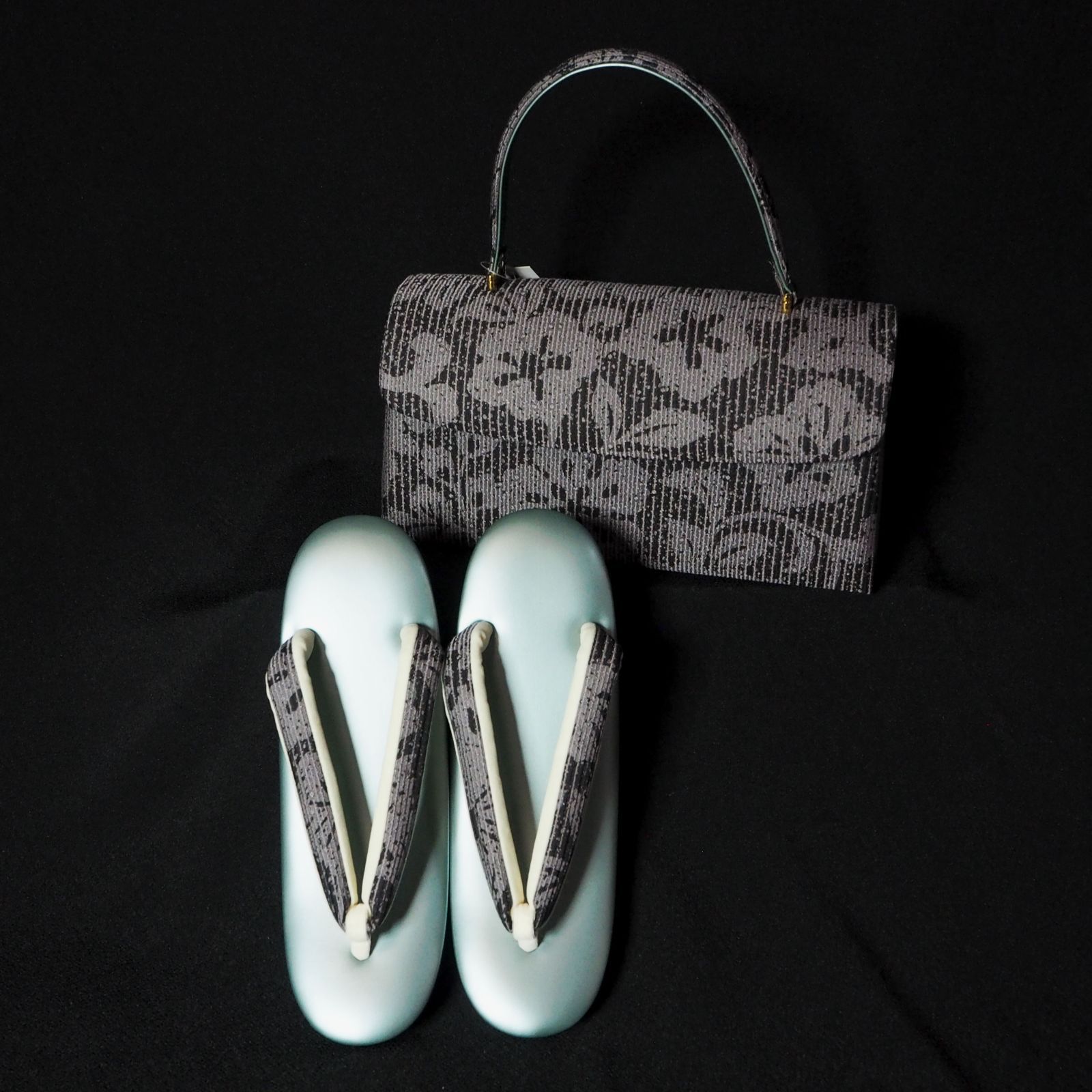 オープニング 一輪館 洒落着用草履バッグセット 23.5ｃｍ⑩