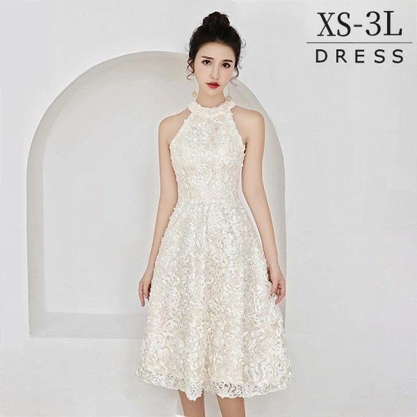 着丈選択可 ドレス ミモレ丈 大人 ピアノ発表会 ロングドレス ミモレ丈ドレス 高校生 シャンパン 中高生 結婚式 パーティードレス ワンピース お呼ばれ フォーマル 演奏会 ノースリーブ ハイネック 大きいサイズ 立