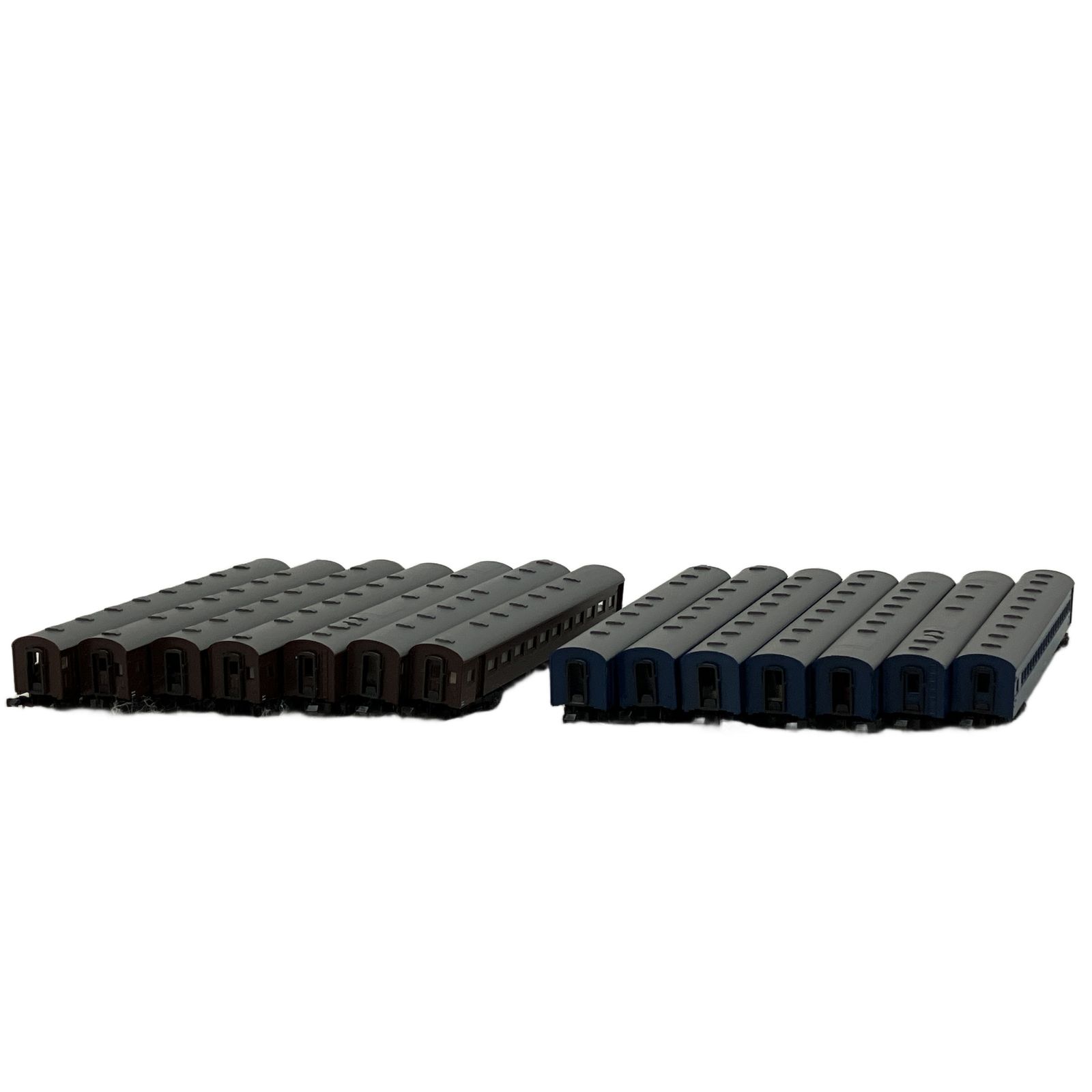 KATO 客車 14両 セット スハフ スハ スハニ 等 青 茶色 詳細不明 Nゲージ 鉄道模型 カトー