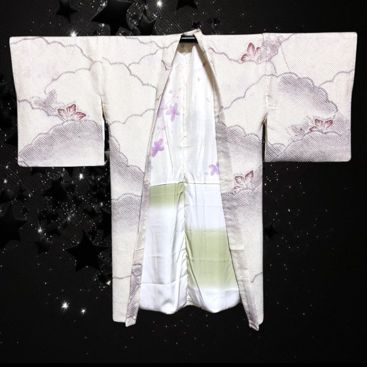 未使用近い 美品 袷 正絹 総絞り 長羽織 身丈106 裄丈69 - メルカリ