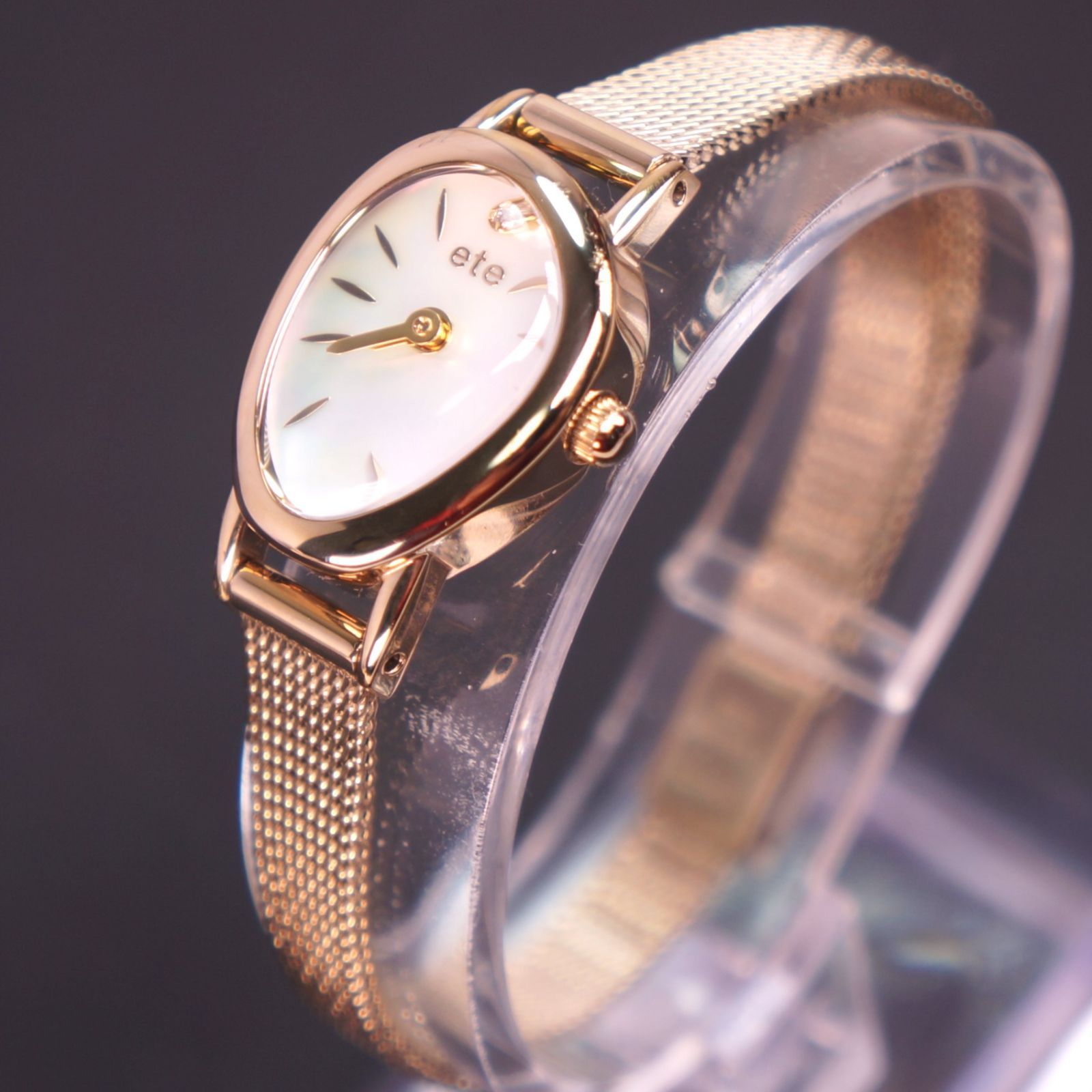 稼働美品】 ete ダイヤモンド ジェムフェイス イエローゴールド ケース