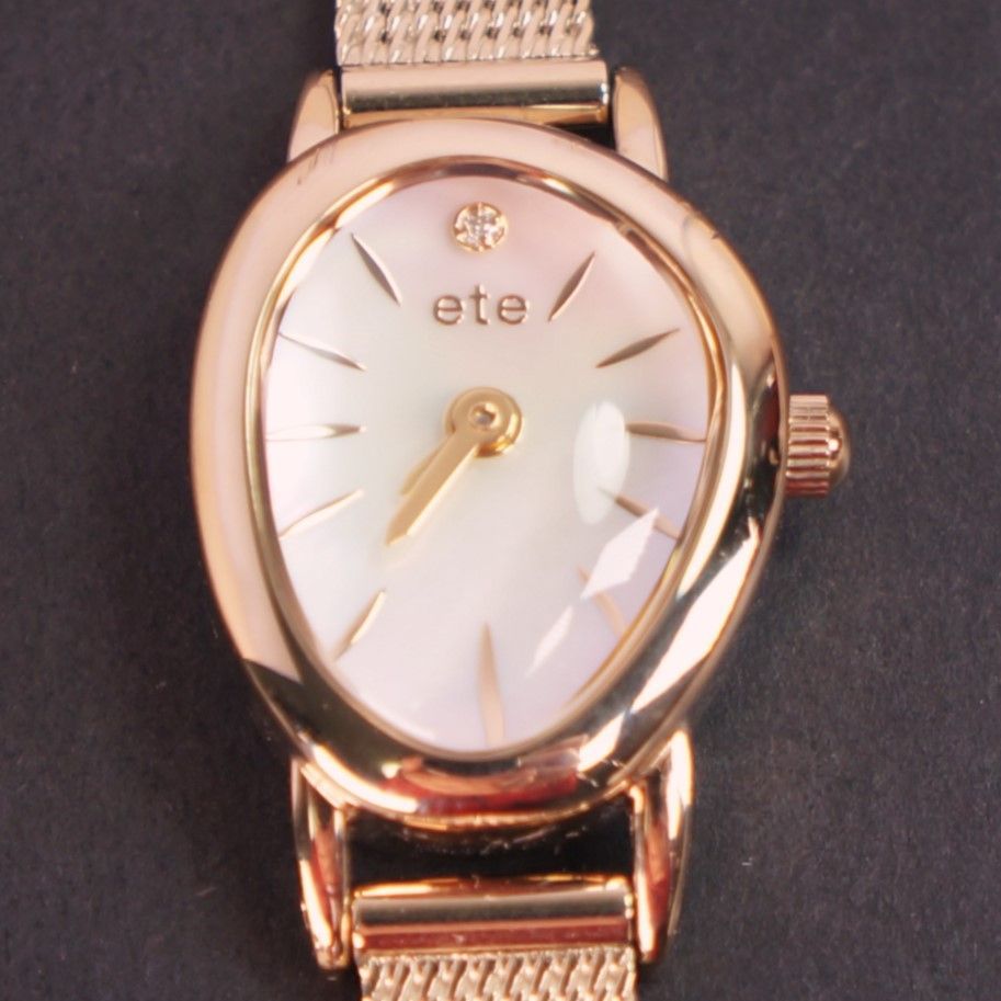 稼働美品】 ete ダイヤモンド ジェムフェイス イエローゴールド ケース