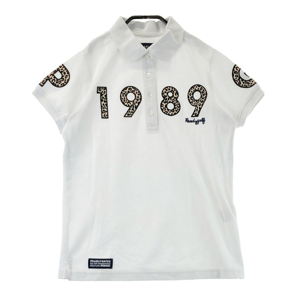 サイズ：0 PEARLY GATES パーリーゲイツ 半袖ポロシャツ ワッペン