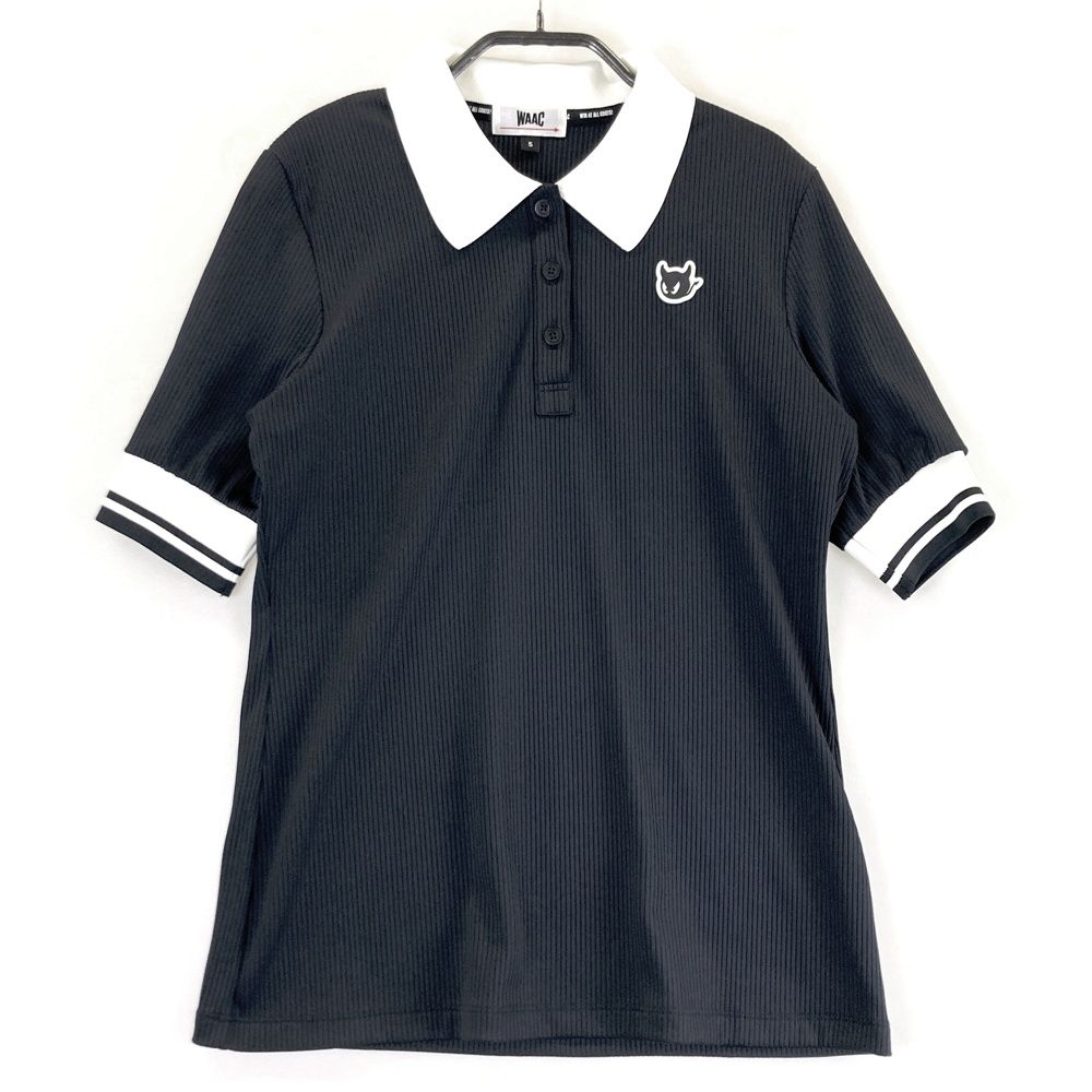 サイズ：S WAAC ワック 半袖ポロシャツ ブラック系 [240101576256