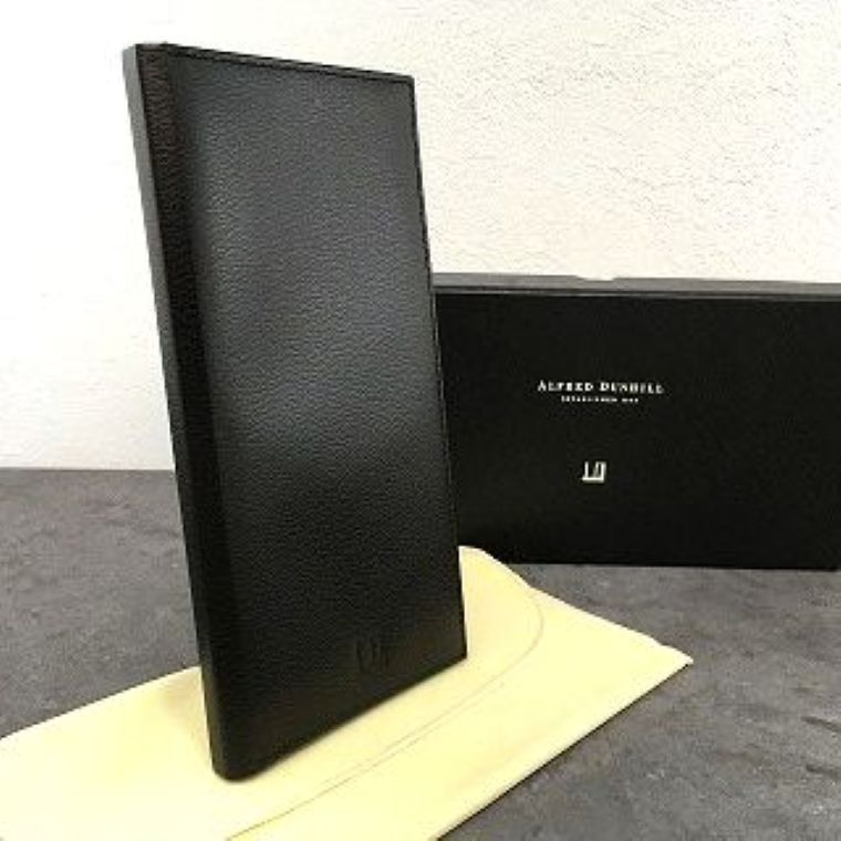 送料込み！ 極美品 dunhill 長財布 ブラック レザー アウトレット